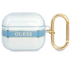 Apple AirPods 3 ausinių dėklas Guess AirPods Strap Collection (GUA3HHTSB) mėlynos spalvos