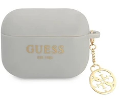 GUESS GUAPLSC4EG AIRPODS PRO COVER GRAY/GRAY SILICONE CHARM 4G COLLECTION