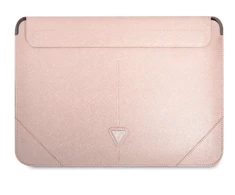 Guess Dėklas kompiuteriui GUCS16PSATLP 16″ rožinės spalvos Saffiano Triangle Logo
