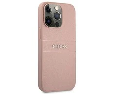 Dėklas Guess GUHCP13SPSASBPI iPhone 13 mini5,4" rožinė/pink hardcase Saffiano Stripe