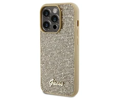Guess GUHCP14LPMSDGSD Hardcase Disco Metal Script for iPhone 14 Pro 6.1" / auksinis