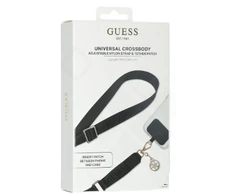 Dėklas Guess CBDY Nylon dirželis telefonui juodos spalvos