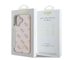 Guess GUHCP16SPG4GPH Apple iPhone 16 6.1″ baltos spalvos kietas dėklas New 4G Triangle