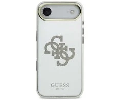 Guess PC/TPU Mirror 4G Glitter Logo MagSafe dėklas skirtas Apple iPhone Air Gold
