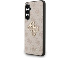 Guess Big 4G Classic Logo dėklas skirtas Samsung Galaxy S25 FE rožinės spalvos