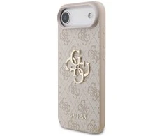 Dėklas Guess PU 4G Metal Logo Strap Case for Apple iPhone Air rožinės spalvos