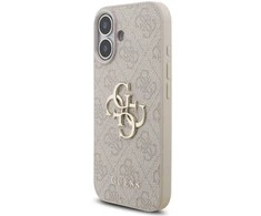 Guess 4G Strap 4G Classic Logo dėklas skirtas Apple iPhone 17 rožinės spalvos