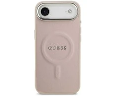 Guess PU Saffiano MagSafe dėklas skirtas Apple iPhone Air rožinės spalvos