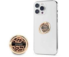 Telefono laikiklis Ring stovas GUESS Leopard GURSHCLEOW rudos spalvos
