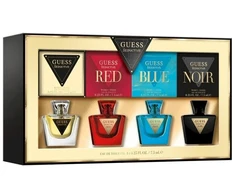GUESS Seductive EDT rinkinys moterims (EDT Seductive 7,5 ml + EDT Seductive Noir 7,5 ml + EDT Seductive Mėlyna 7,5 ml + EDT Seductive Raudona 7,5 ml)