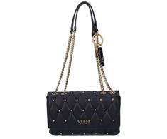 Guess, Triana, Textile Crossbody Bag, Juodas, HWQS8553210BLA, 26 x 16 x 9 cm, For Women