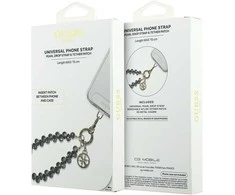 „Guess Universal Wrist Strap Crystals 4G Charm“ juodos spalvos