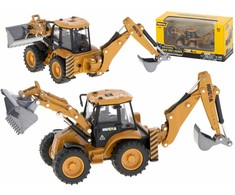 Huawei Ekskavatorius-krautuvas buldozeris su kaušu Metalinis liejimo modelis H-toys 1704 1:50