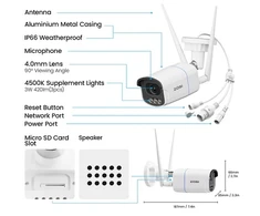 HiSmart HS084257 Smart Outdoor Camera 5MP / Wi-Fi