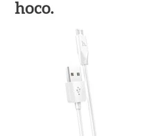 USB kabelis Hoco X1 microUSB 1.0m baltas