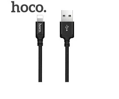 USB A tipo į „Lightning“ tipo laidas Hoco, 1 m x 14, juodas