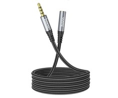 Kabelis AUX lizdas 3,5 mm - 3,5 mm Hoco 2 m UPA20 juodas