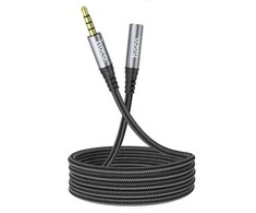 Audio prailgintuvas Hoco UPA20 3,5mm į 3,5mm (p-m) juodas