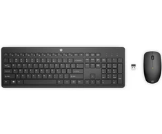 Klaviatūra Klaviatūros ir pelės komplektas HP 235, EN, juoda, belaidė