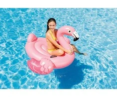 Pripučiamas žaislas INTEX Mega Flamingas Island 142x137x97cm rožinis 57558NP
