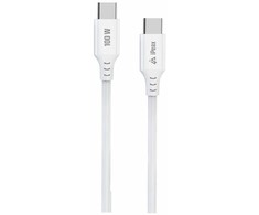 iPEAX TPU CABLE USB-C / USB-C 1.5M, 5A, 100W Baltas