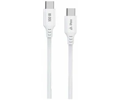 iPEAX TPU CABLE USB-C / USB-C 1.5M, 5A, 100W Baltas