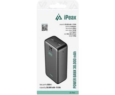 „iPeax“ išorinė baterija, 2 x USB-A, 30000 mAh