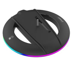 iPega P5S025S vertikalus stovas su RGB, skirtas PS5 Slim Juodas