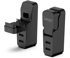 iPega P5S040 įkroviklio dokas valdikliui, skirtas PS5 Slim/PS5 Pro Juodas