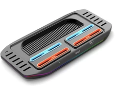 iPega SW2210 Multifunctional Charging RGB Stand for Nintendo Switch 2 juodos spalvos