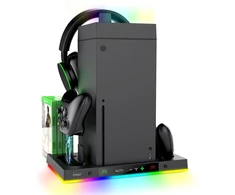 iPega XBX024S daugiafunkcis įkrovimo RGB stovas su aušinimu, skirtas XBOX