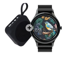 Telforceone „Forever“ išmanusis laikrodis „ForeVive 3 SB-340“ su juoda „Bluetooth“ garsiakalbiu, 3W