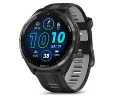 Garmin Išmanusis laikrodis Forerunner® 965, Pilkos anglies spalvos korpusas su juodos ir pilkos spalvų dirželiu