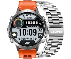Išmanusis laikrodis MĘSKI GRAVITY GT42-4 - AMOLED, DODATKOWA BRANSOLETA (sg056d)