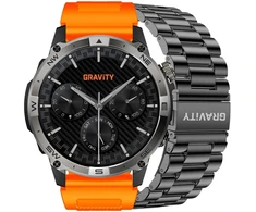 Išmanusis laikrodis MĘSKI GRAVITY GT46-4 - AMOLED, DODATKOWA BRANSOLETA (sg055d)