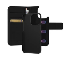 Black Rock „Juodas Rock Juodas Rock 2 in 1“ piniginės tipo nuimamas galinis dėklas Apple iPhone 13 Pro telefonui