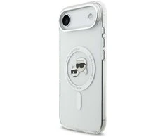 Karl Lagerfeld IML K&amp;CH Heads Metal Frame MagSafe dėklas skirtas Apple iPhone Air skaidrus