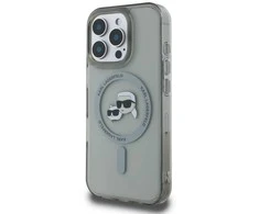Karl Lagerfeld KLHMP16XHLSKCK Apple iPhone 16 Pro Max 6.9″ juodos spalvos kietas dėklas IML Metal Karl&Choupette H