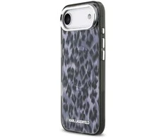 Karl Lagerfeld IML Leopard MagSafe dėklas skirtas Apple iPhone Air pilkos spalvos
