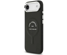 Karl Lagerfeld PU RSG Logo MagSafe dėklas skirtas Apple iPhone Air juodos spalvos