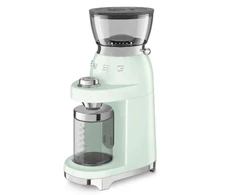 Kavos aparatas Smeg kavamalė CGF03PGEU, 15 Mahlgrade, 240g Bohnenbeh., 150W, Hellgrün