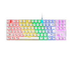 „Mars Gaming MK80“ mechaninė žaidimų klaviatūra RGB / rudas jungiklis / JAV