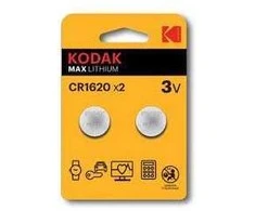 Kodak Lithium CR1620 / 3V Batteries (2pcs)