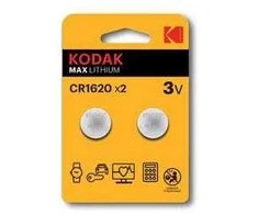 Kodak Lithium CR1620 / 3V Batteries (2pcs)