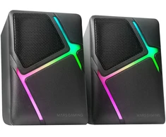 Kompiuterio kolonėlės Mars Gaming MSH Wired Loudspeakers 10W / juodas