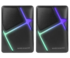 Kompiuterio kolonėlės Mars Gaming MSH Wired Loudspeakers 10W / juodas