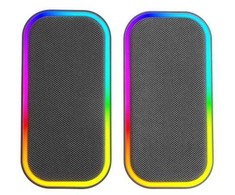 Kompiuterio kolonėlės „Mars Gaming MSOM“ USB DSP stereo garsiakalbiai kompiuteriui, 20 W / RGB / „Bluetooth 5.3“