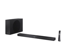 Namų kino sistema Sharp 2.1ch Ultra-slim Dolby Atmos/DTS Virtual: X Soundbar with Wireless Subwoofer | HT-SBW320 | 360 W | Bluetooth | Belaidė jungtis | Juodas