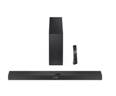 Namų kino sistema Sharp 2.1ch Ultra-slim Dolby Atmos/DTS Virtual: X Soundbar with Wireless Subwoofer | HT-SBW320 | 360 W | Bluetooth | Belaidė jungtis | Juodas