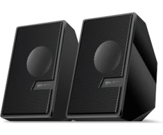 Kompiuterio kolonėlės „Sven Acoustics“ galia yra 6 W – tai kuklus skaičius, tačiau staliniam sprendimui daugiau nereikia. 47 mm tvarkyklės suteikia dažnių diapazoną nuo 100 Hz iki 20 kHz – to pakanka foninei muzikai ir specialiesiems efektams filmuose ar žaidimuose. Aco